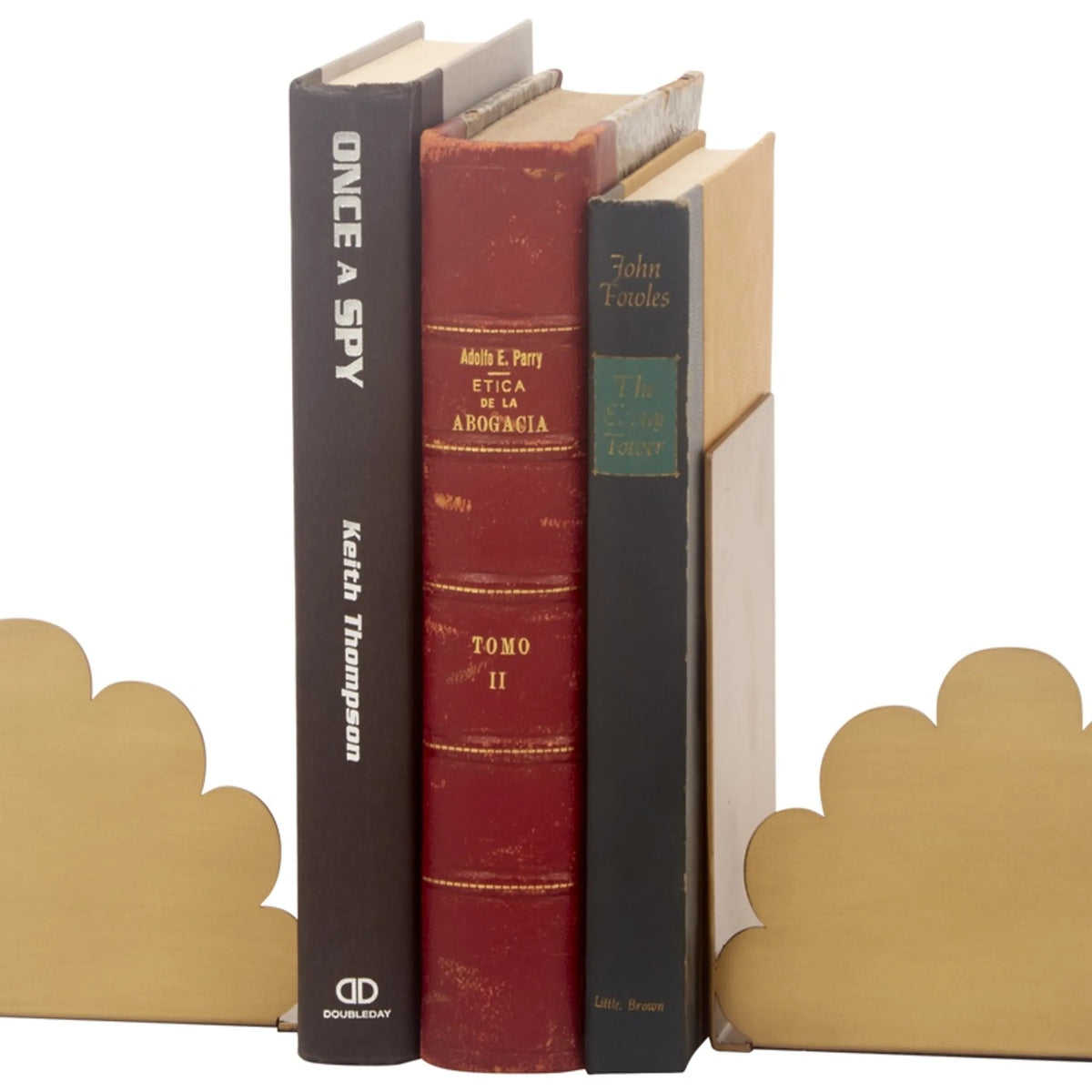 Brushed Gold Emma Metal Bookend Set
