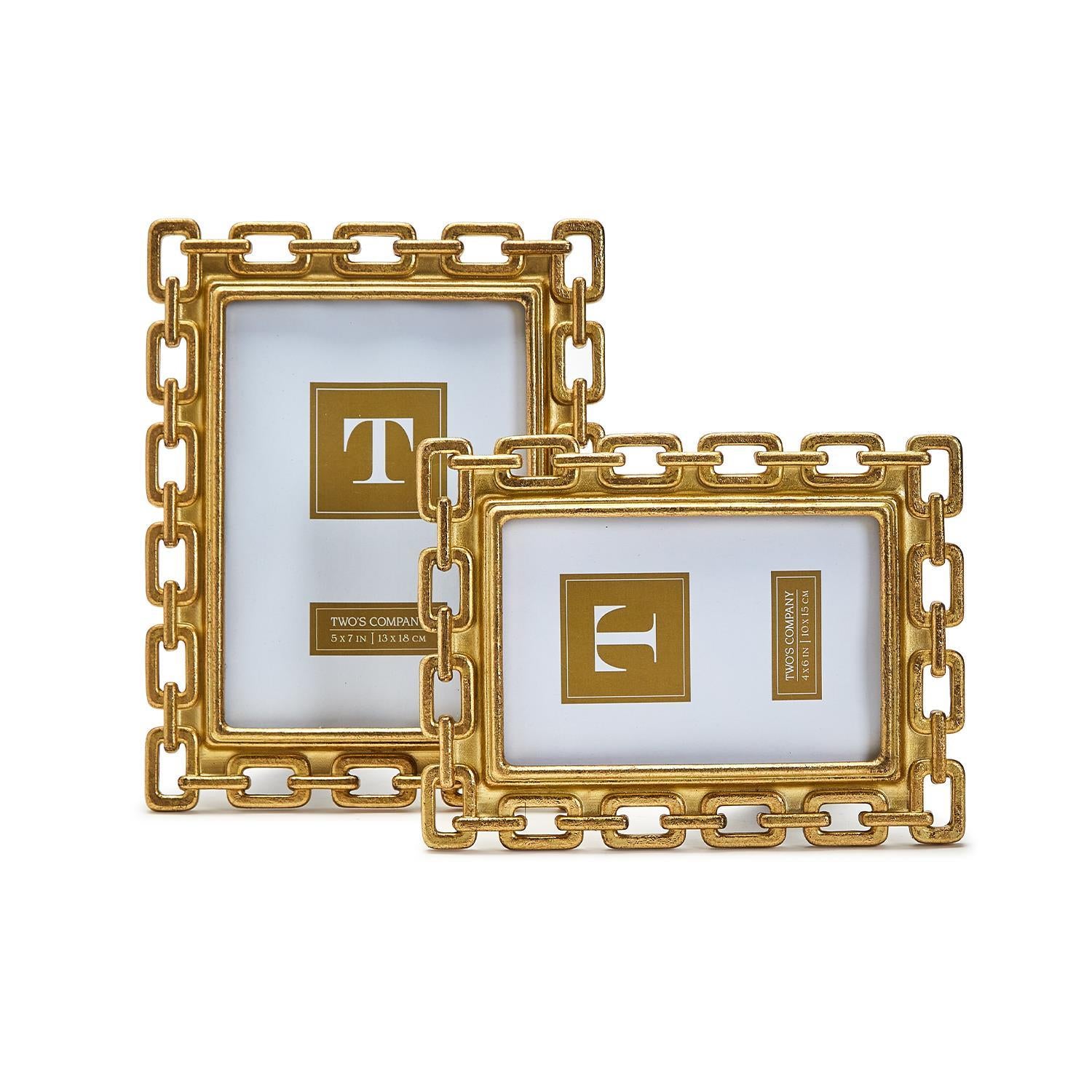 5"X7" Gold Chain Photo Frame