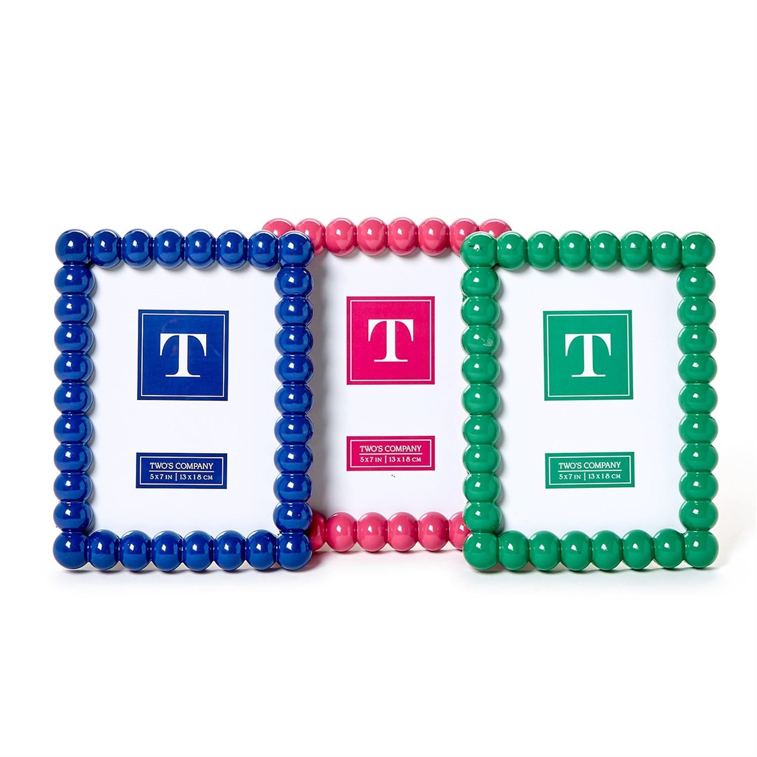 Green Hobnail 5x7 Photo Frame