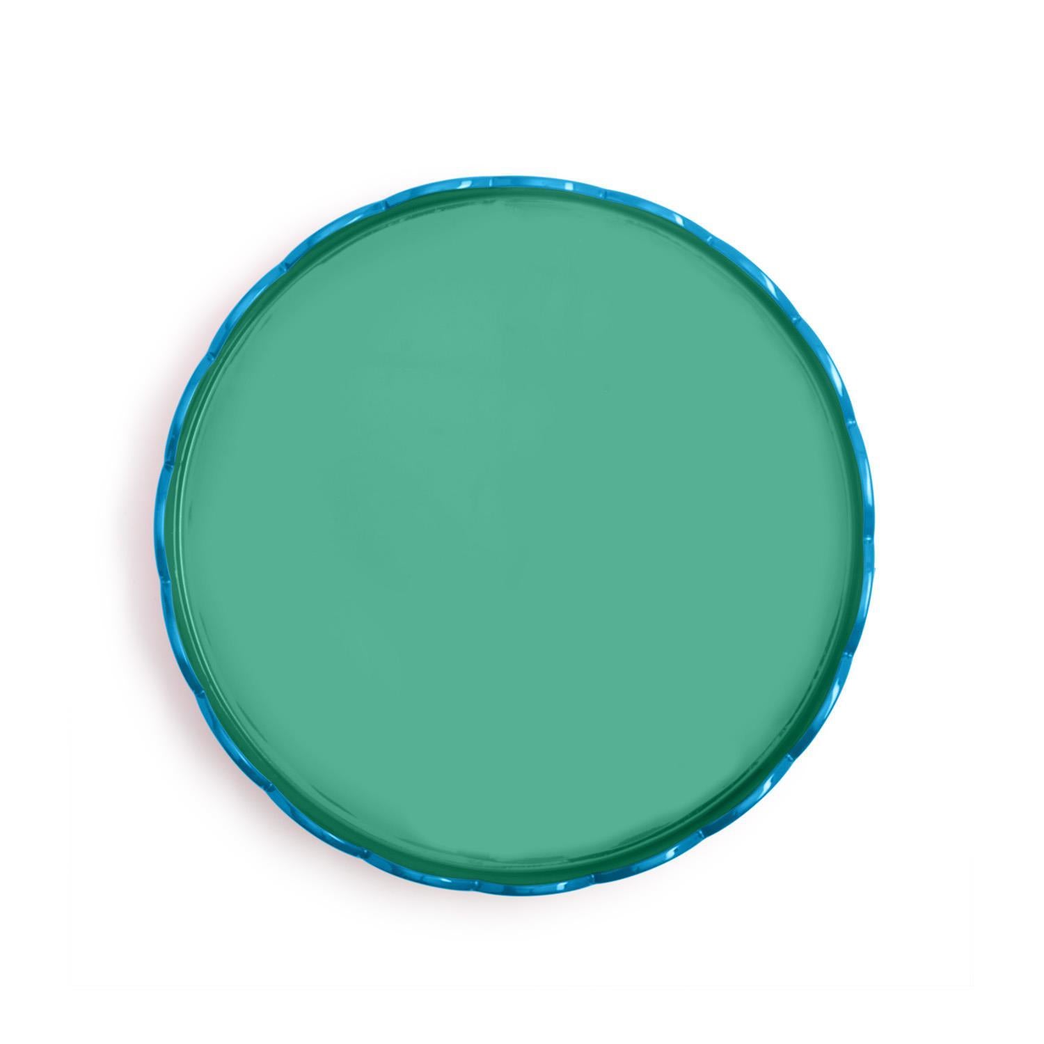Scalloped Dual Tone Lacquered Tray