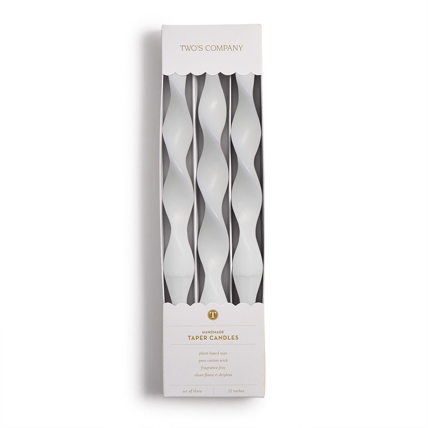 Twist and Glow 12" Twist Taper Candles