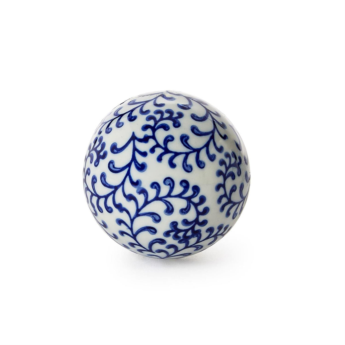 Set of 6 | Blue and White Decorative Balls
