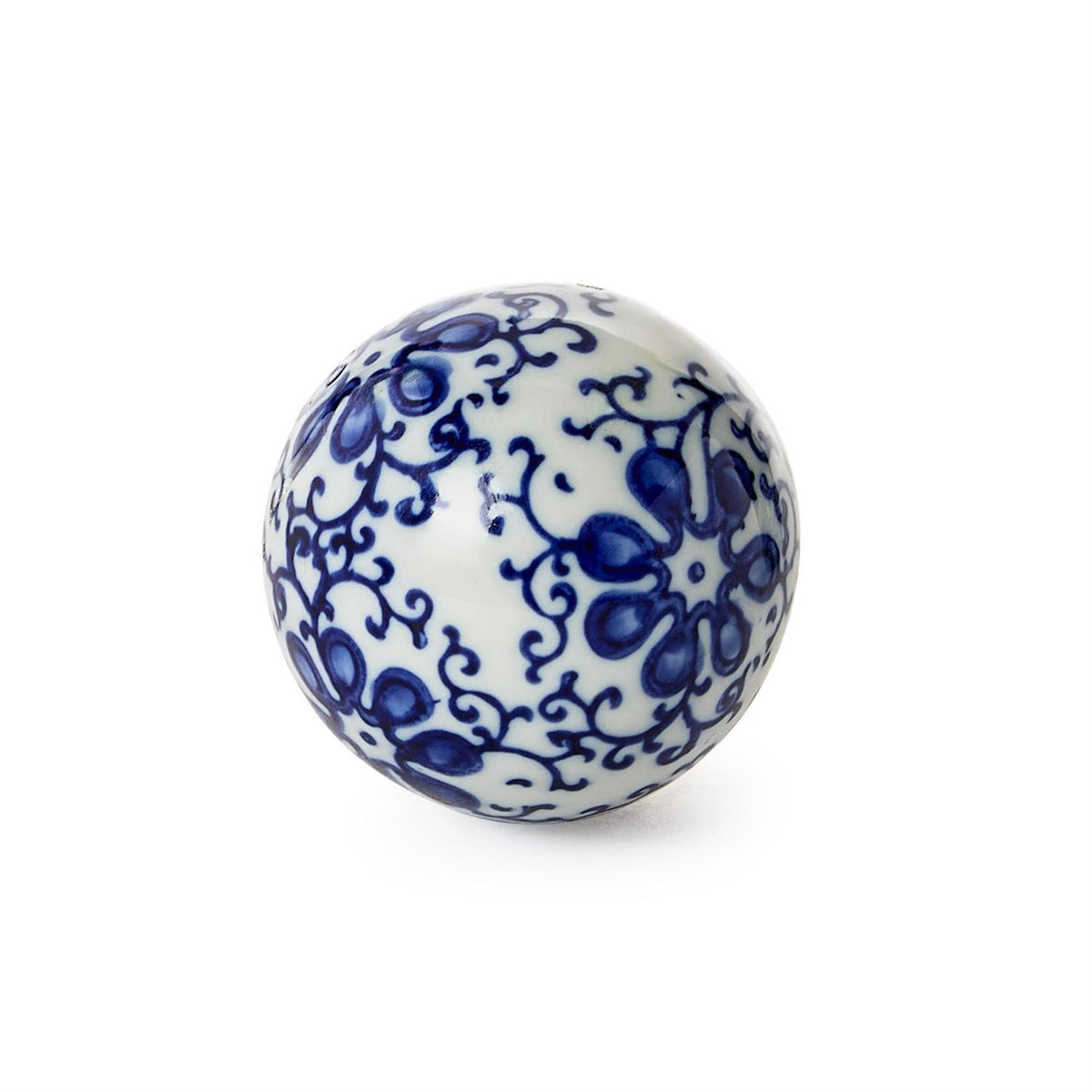 Set of 6 | Blue and White Decorative Balls