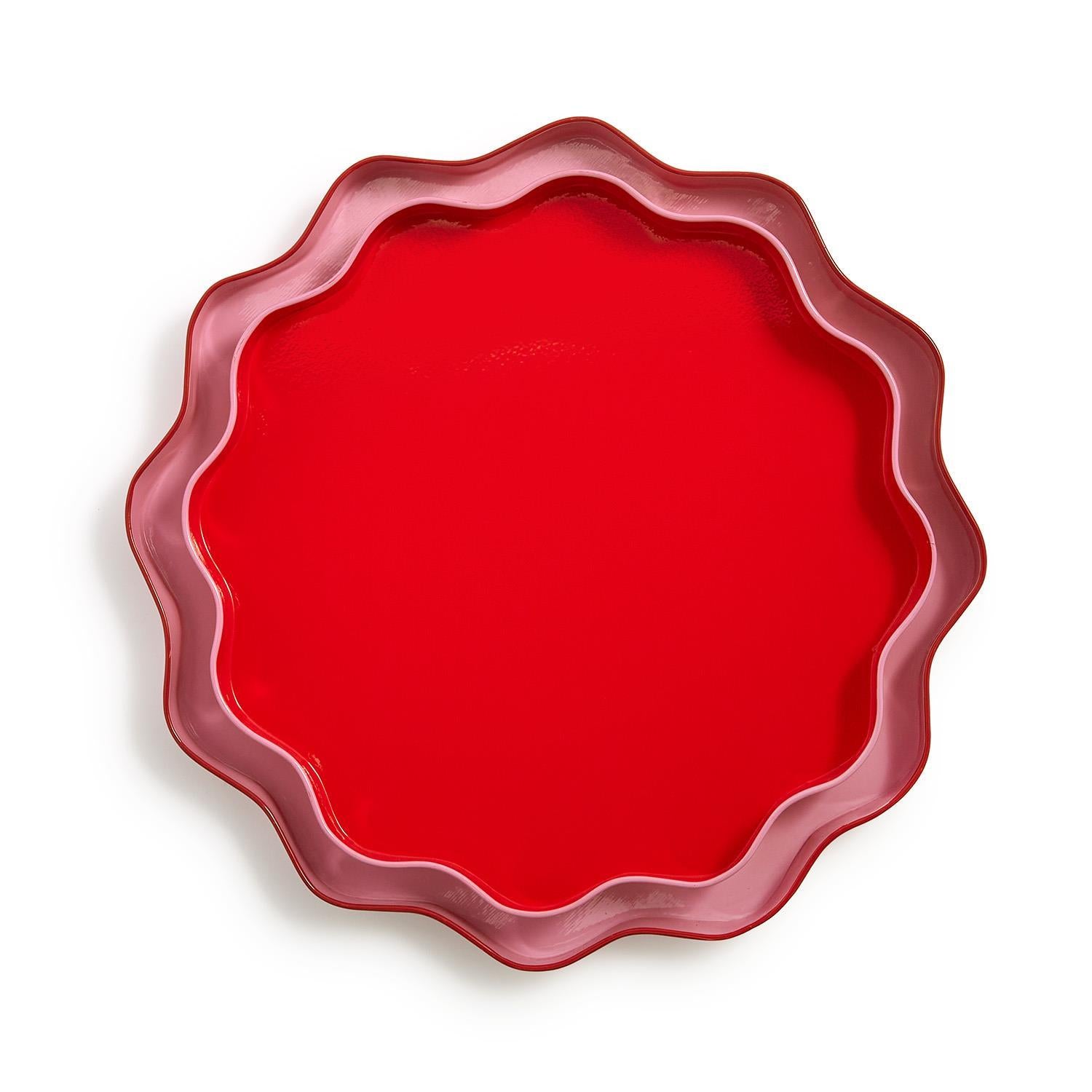 Scalloped Round Trays