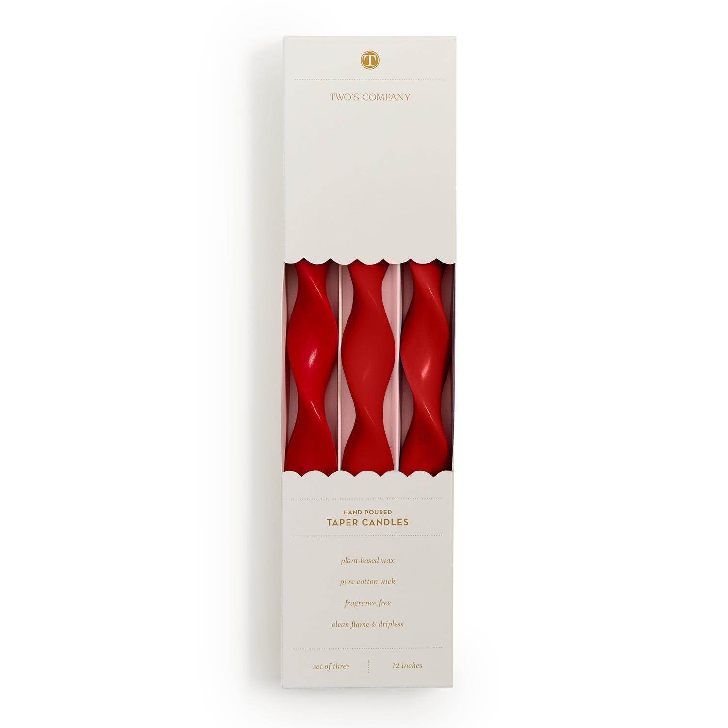 Twist and Glow 12" Twist Taper Candles