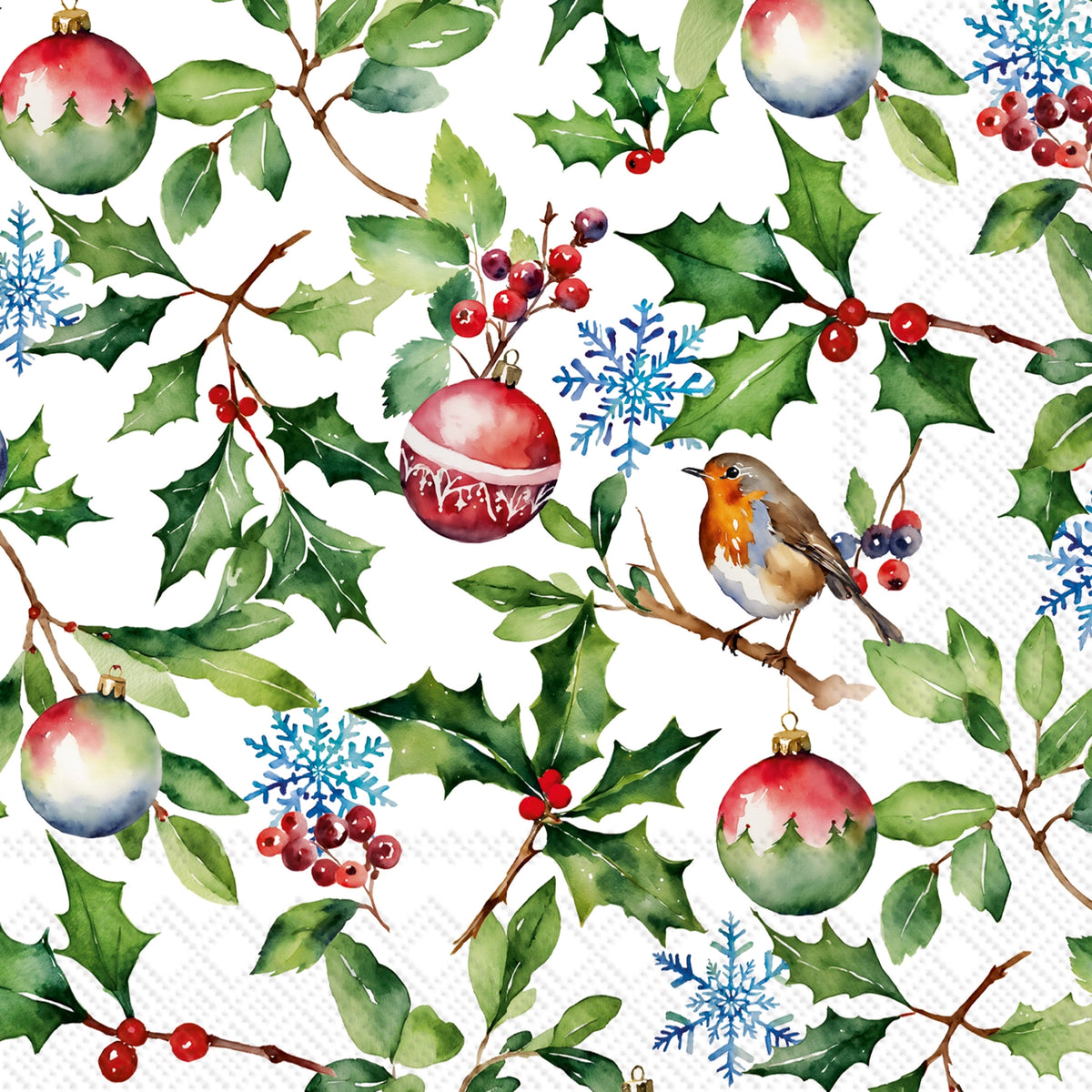 Christmas Holly Napkins