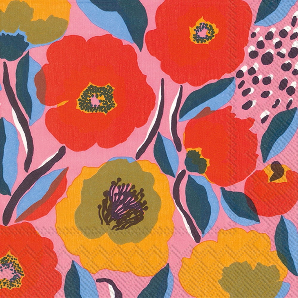 Rosarium Rose Marmekko Paper Napkins