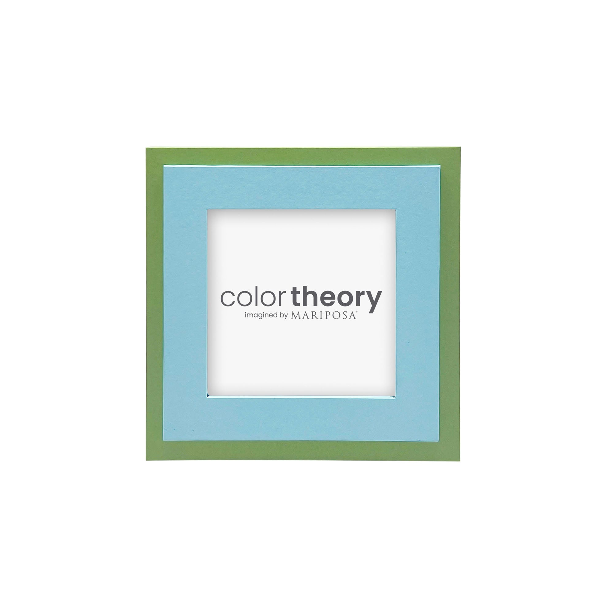 Tiered Sky Blue and Meadow Green 4x4 Frame