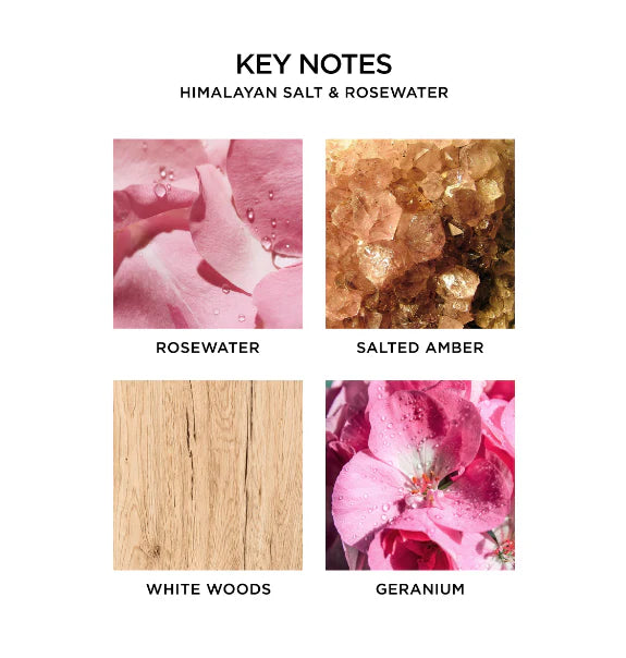 Himalayan Salt and Rosewater Votive Candle