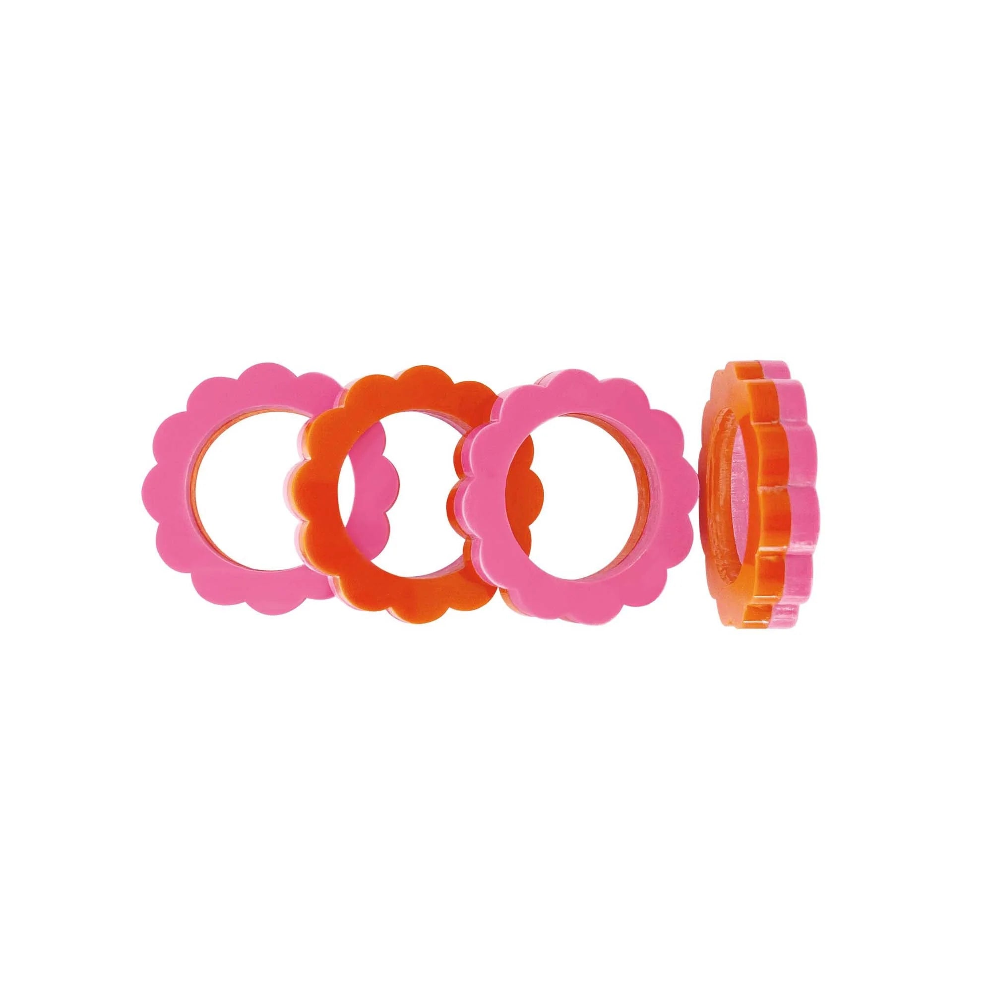 Scallop Napkin Ring | Set of 4