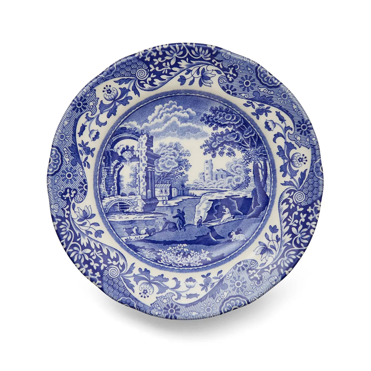 Blue Italian Bread and Butter Plate