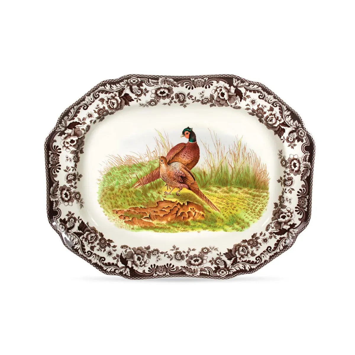 Woodland Pheasant Octagonal Platter