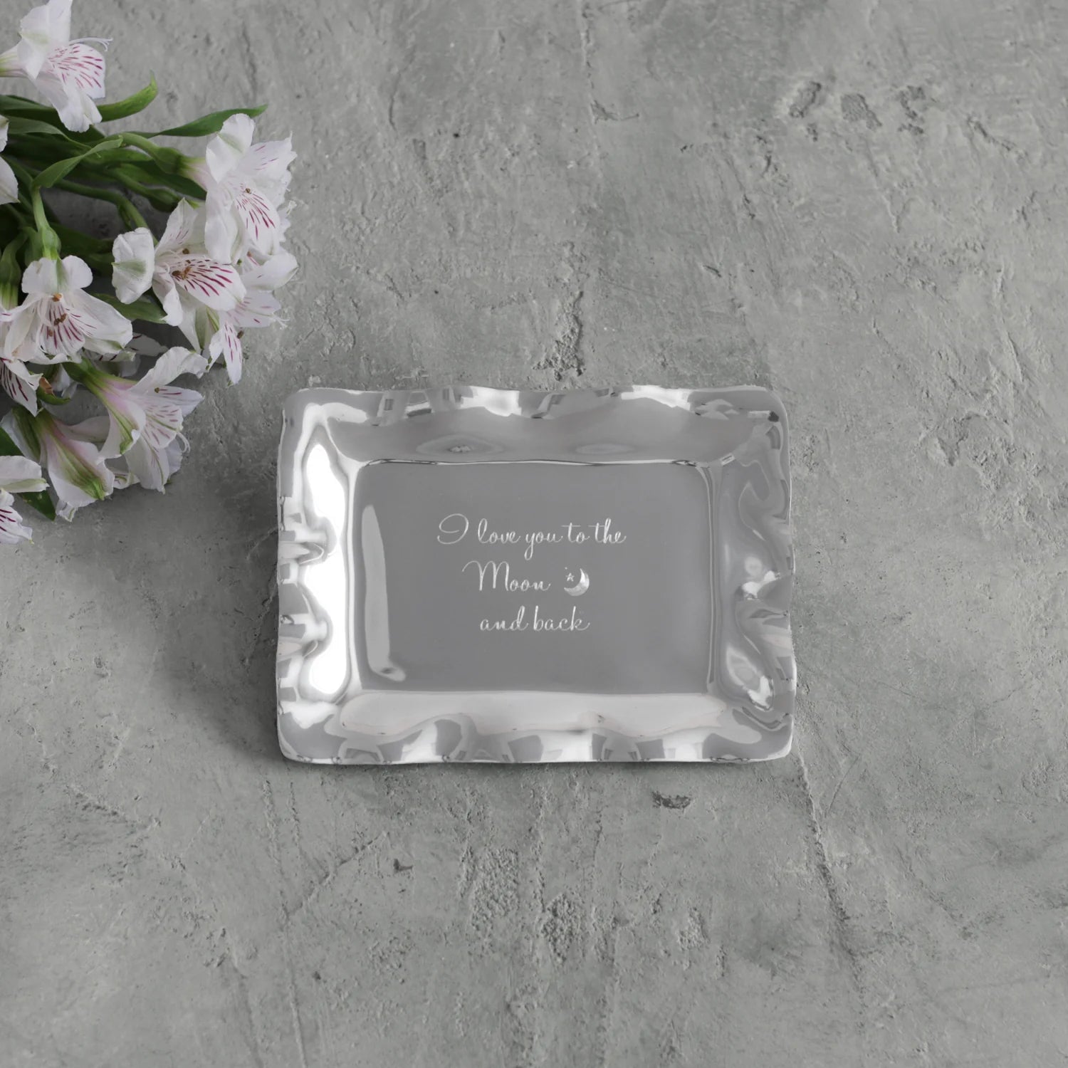 Giftables Vento Engraved Tray "Love you to Moon back"