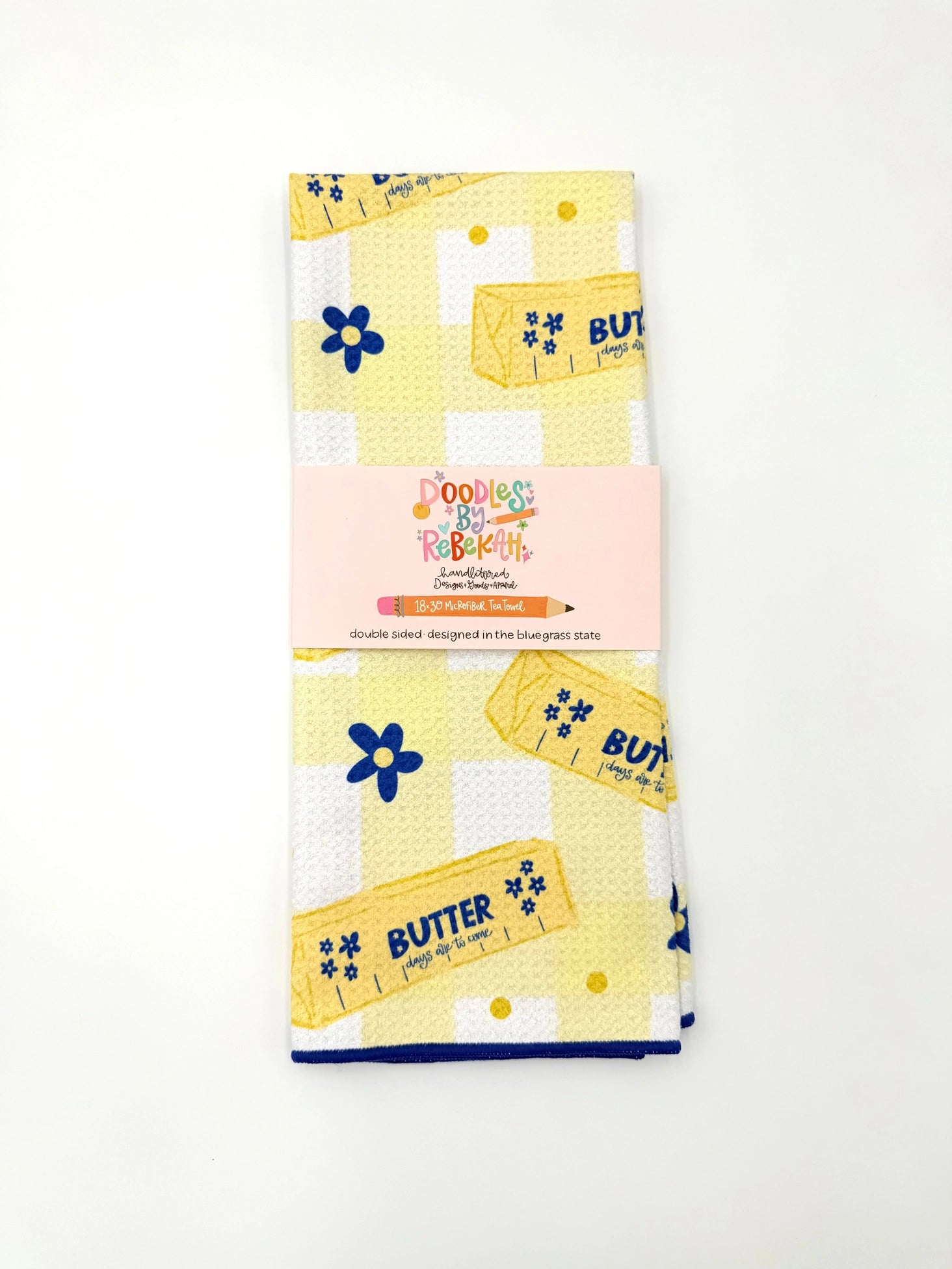 Butter Microfiber Tea Towel