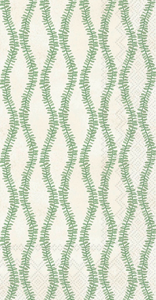 Green Leaf and Stem Paper Guest Towels