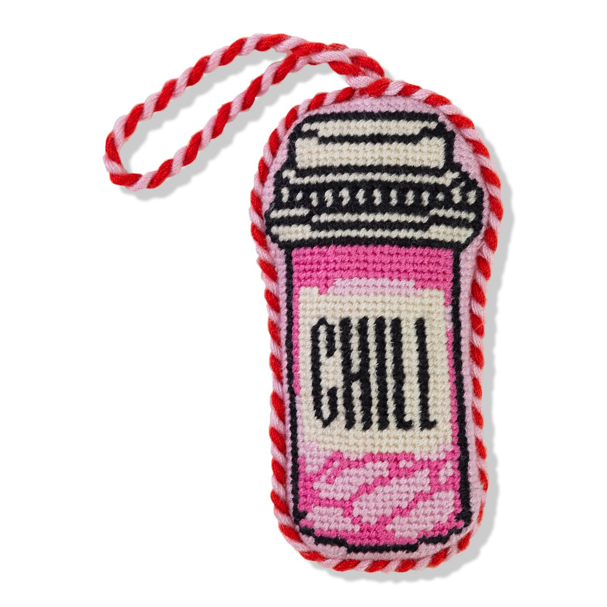 Chill Pill Needlepoint Ornament