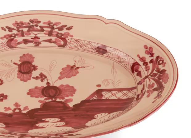 Oriente Italiano Vermiglio Oval Platter