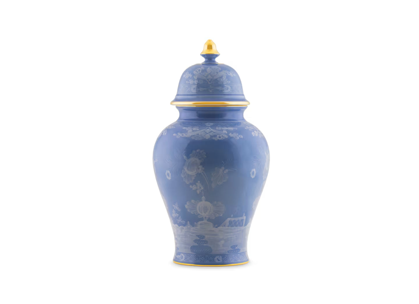 Oriente Italiano Pervinca Potiche Vase With Cover