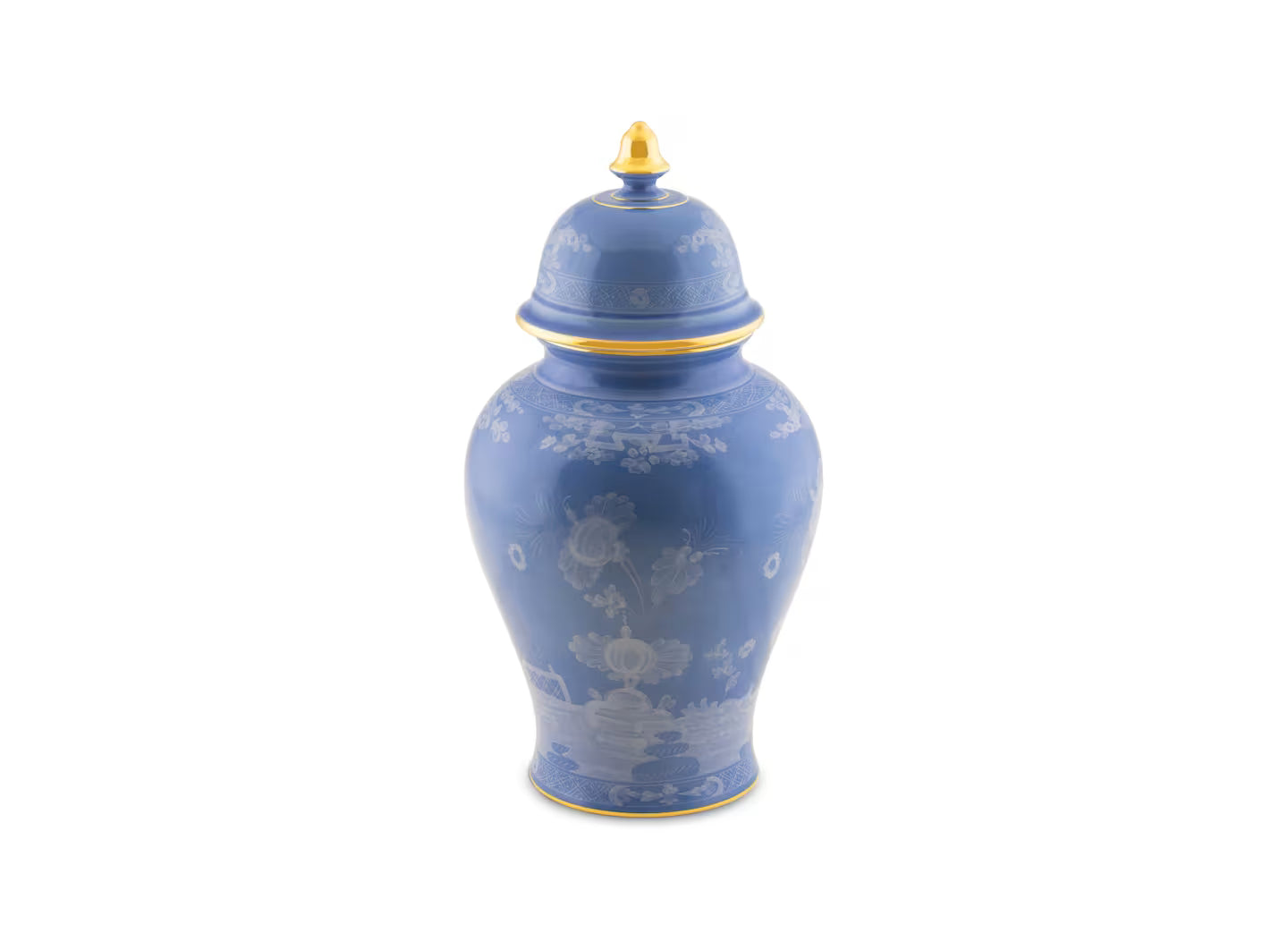 Oriente Italiano Pervinca Potiche Vase With Cover