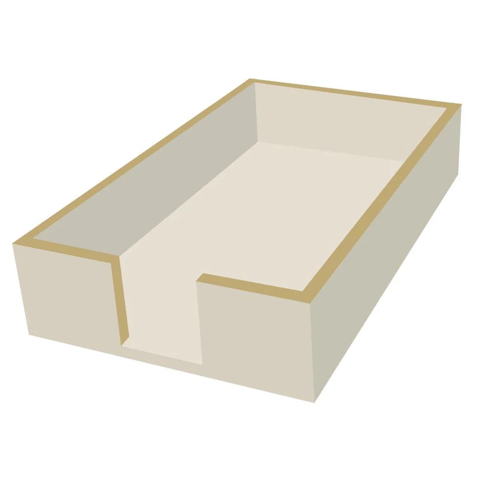 Taupe Guest Towel Caddy