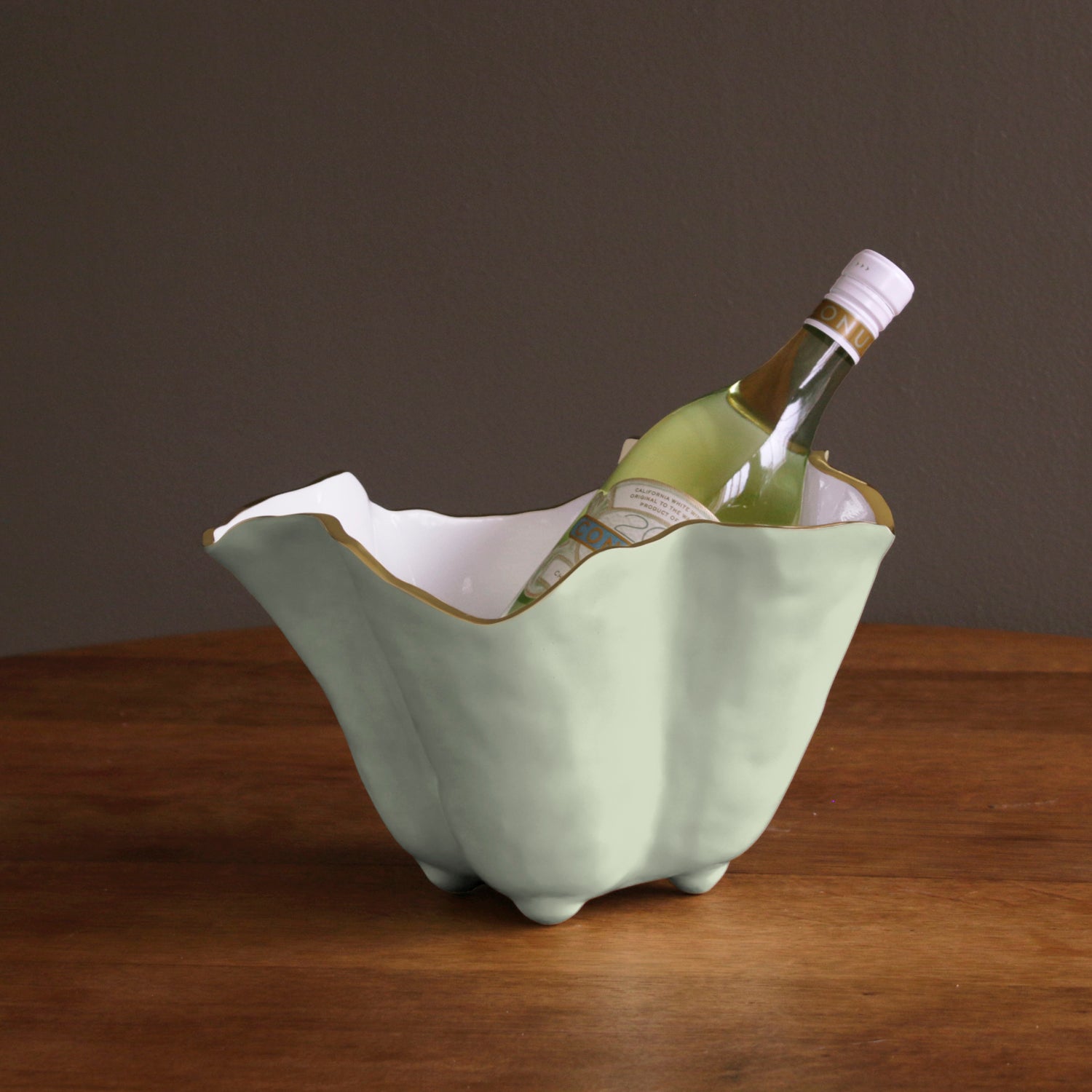 ENCANTO Onyx Ice Bucket (Pistachio and White)
