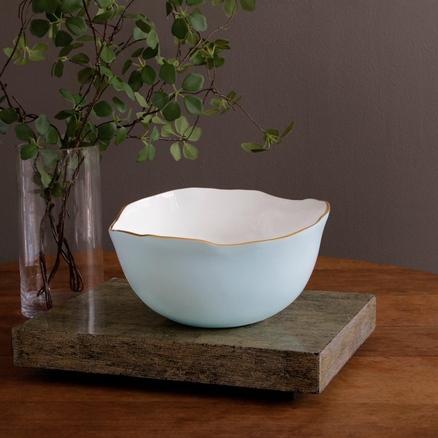 ENCANTO Osaka Large Bowl (Sky Blue and White)