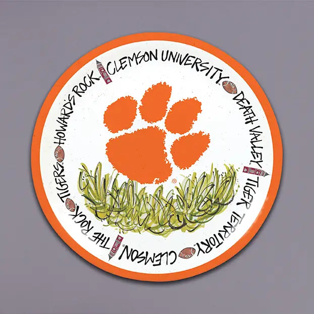 Clemson Set of 4 Plates