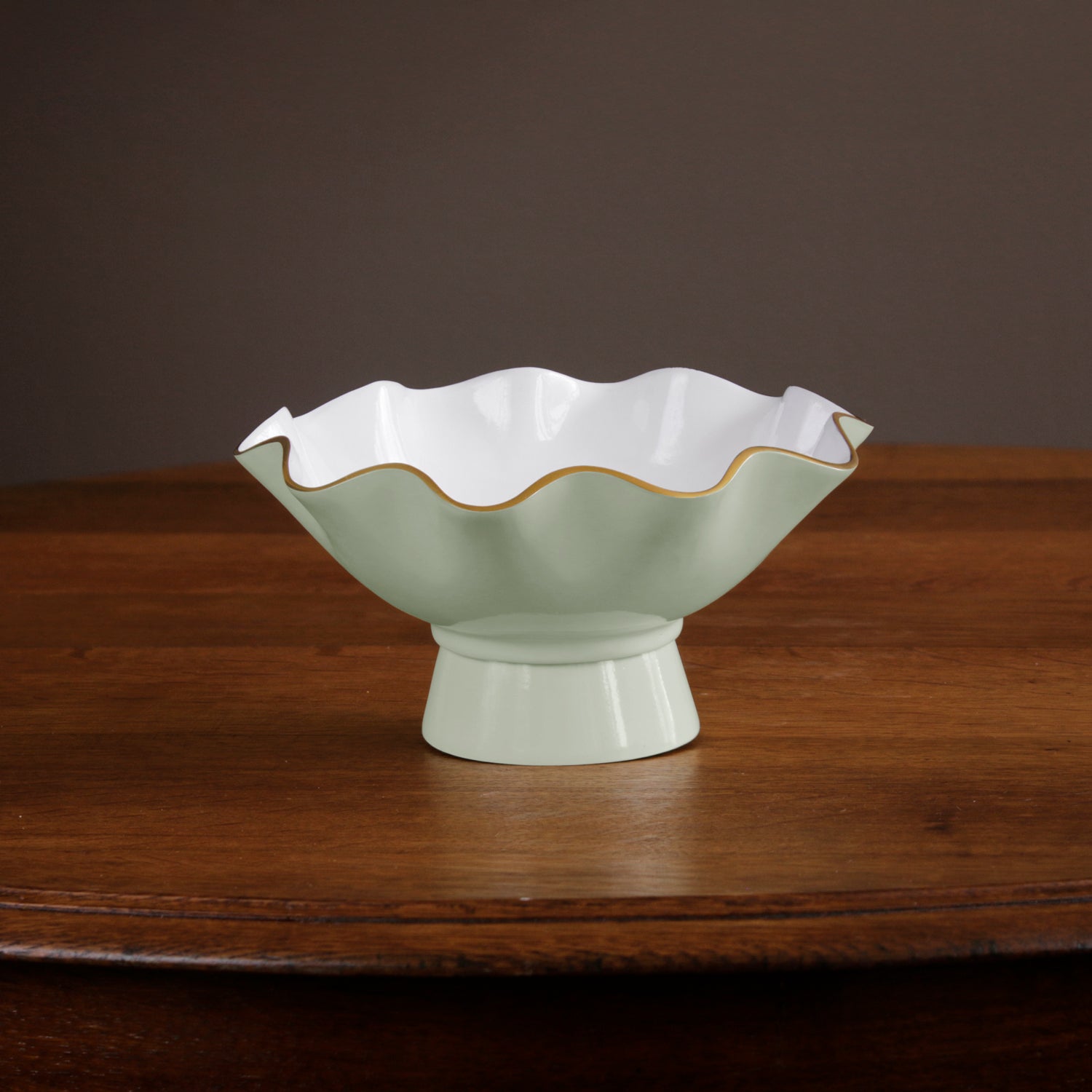 ENCANTO Carola Small Pedestal (Pistachio and White)