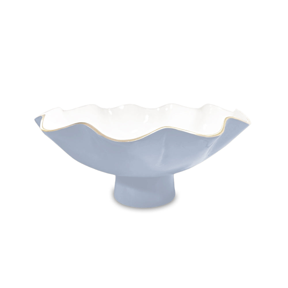 ENCANTO Carola Small Pedestal (Periwinkle and White