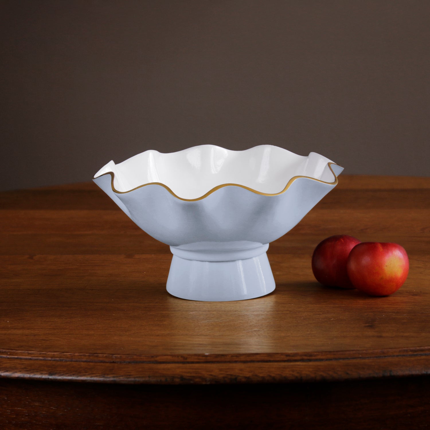 ENCANTO Carola Small Pedestal (Periwinkle and White