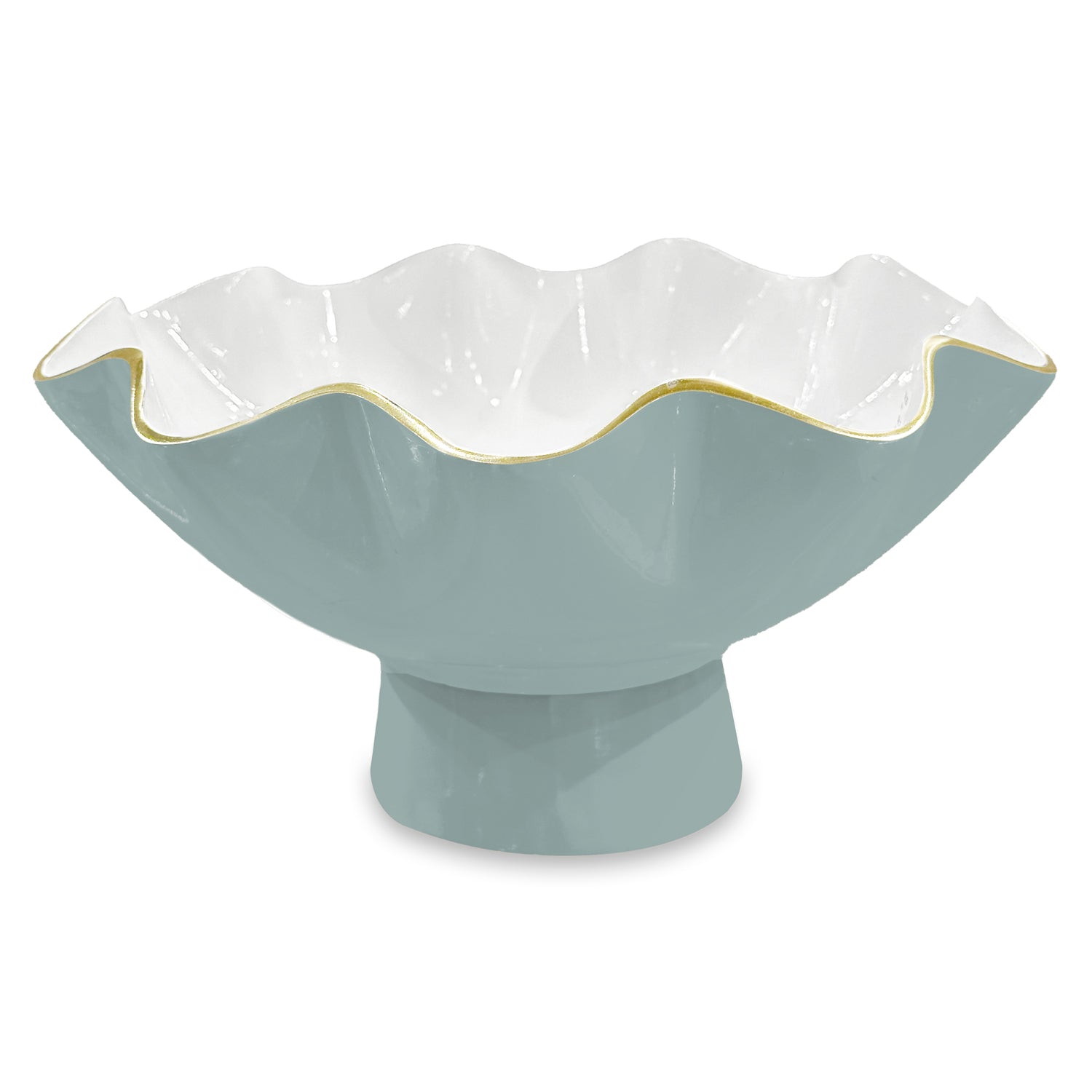 ENCANTO Carola Small Pedestal (Slate and White)