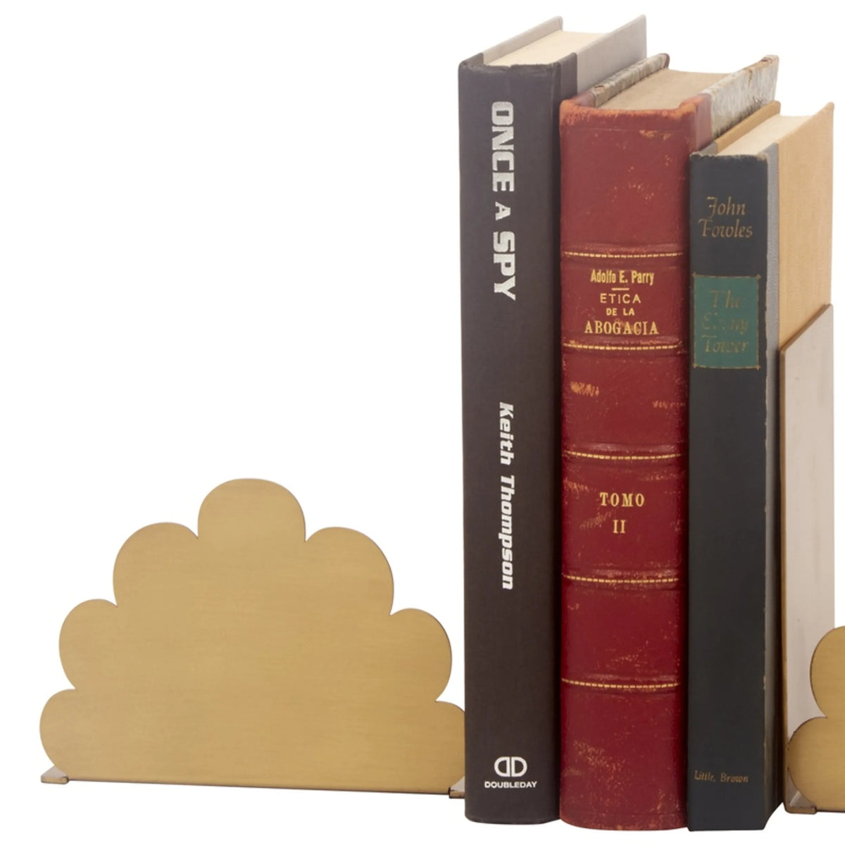 Brushed Gold Emma Metal Bookend Set