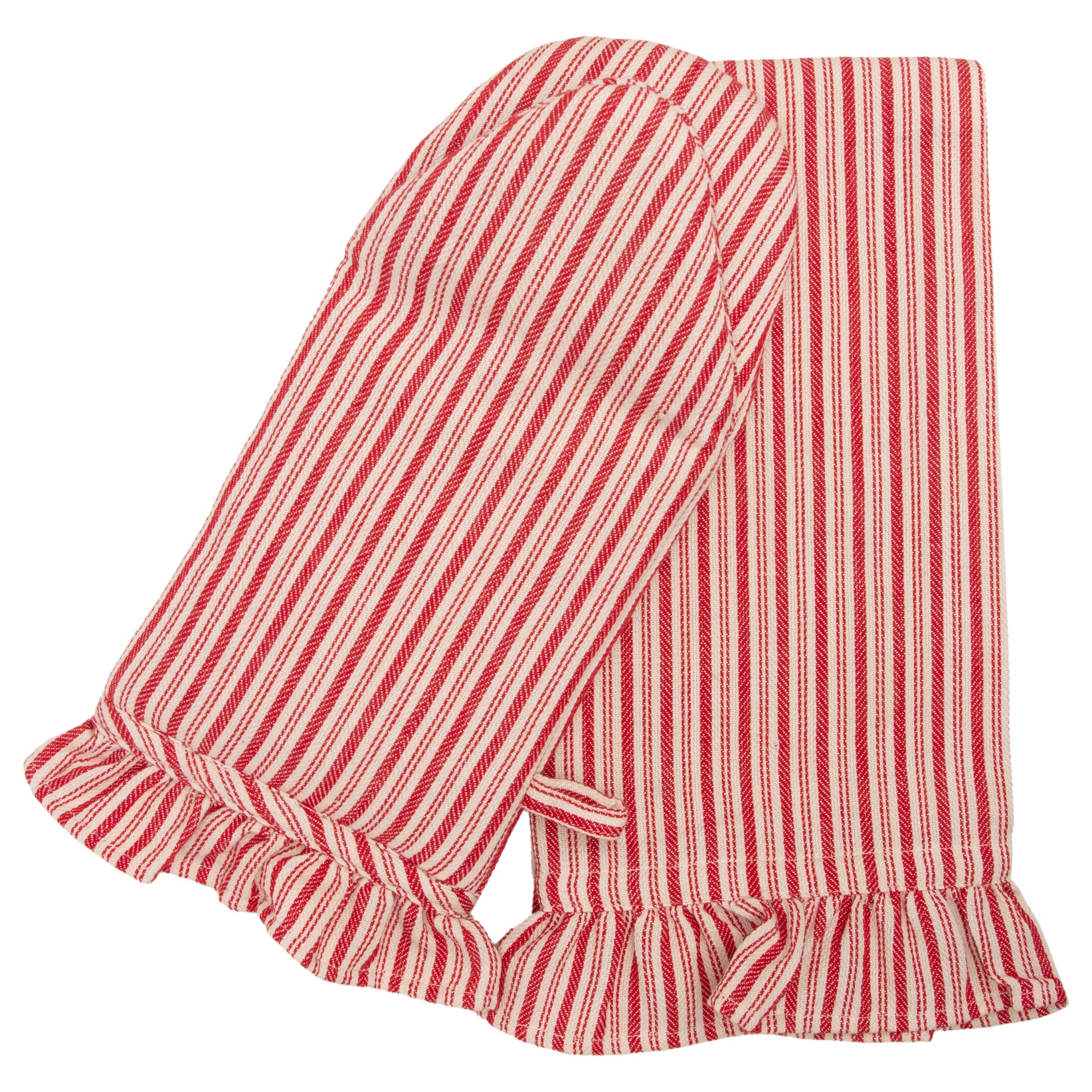 Stripe Cotton Oven Mitt & 28" Tea Towel Set