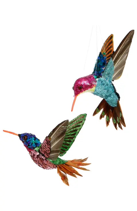 Sequin Hummingbird Ornament