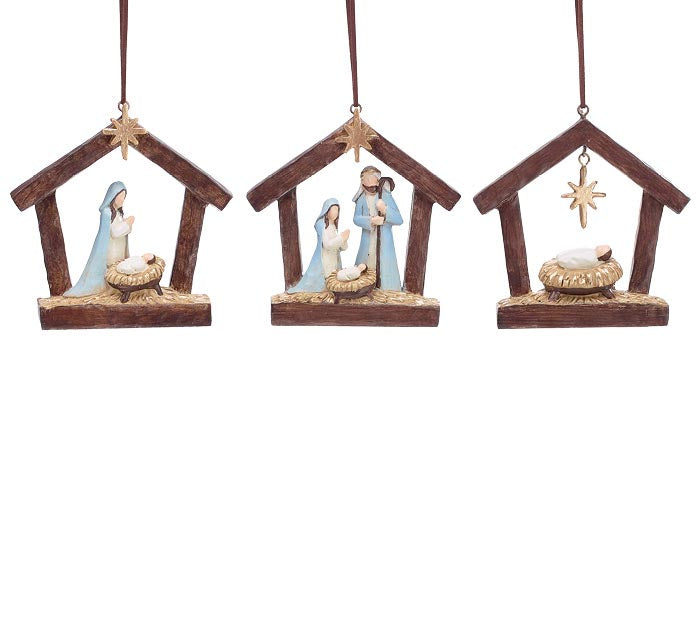 HUMBLE HOPE HOLY FAMILY RESIN ORNAMENT