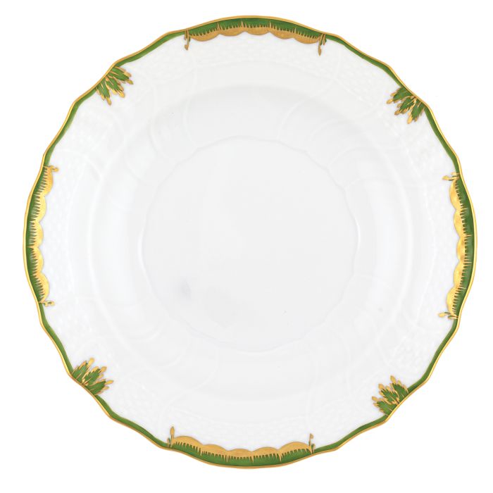 Princess Victoria Salad Plate - Dark Green