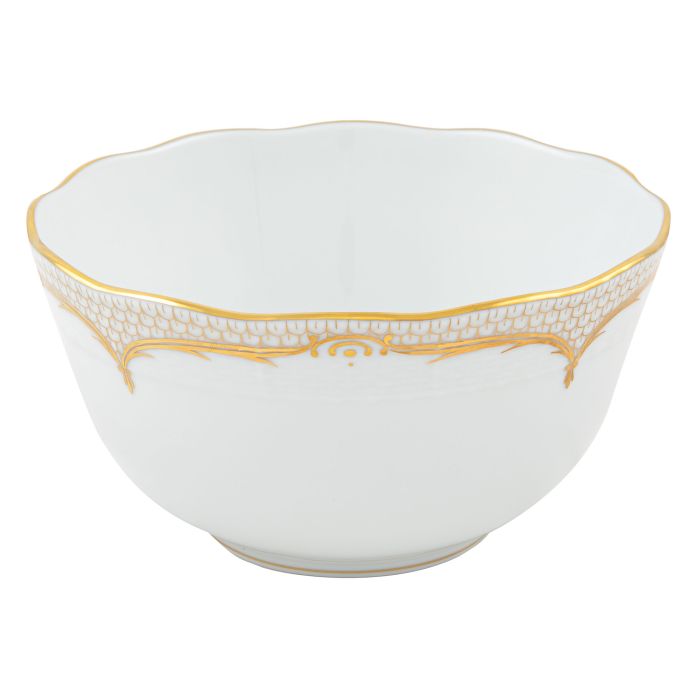 Round Bowl - Golden Elegance