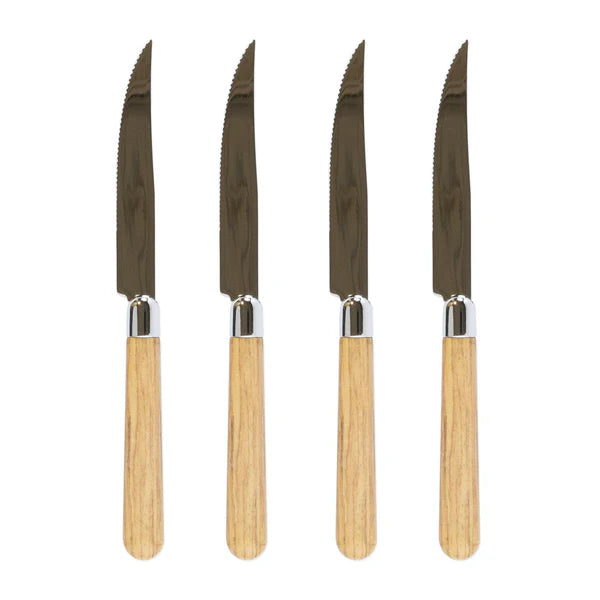Albero Oak Steak Knives