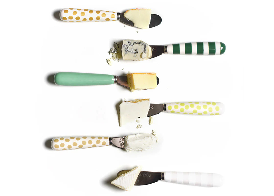 GOLD SMALL DOT APPETIZER SPREADER