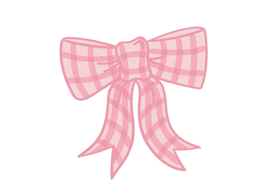 Gingham Bow Big Attachment