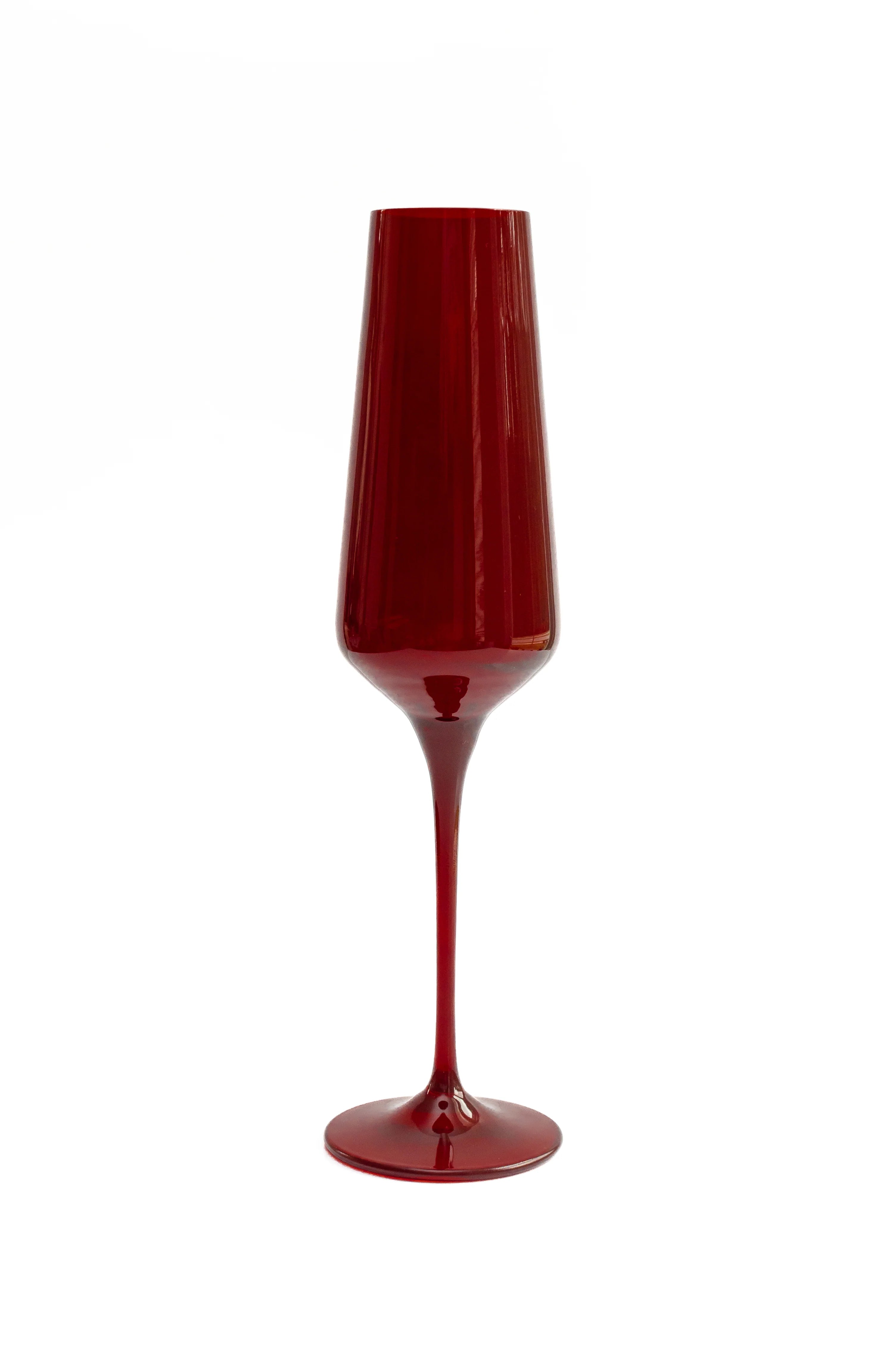 Estelle Champagne Flute - Single - Red