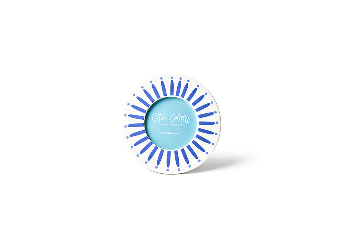 IRIS BLUE BURST ROUND FRAME