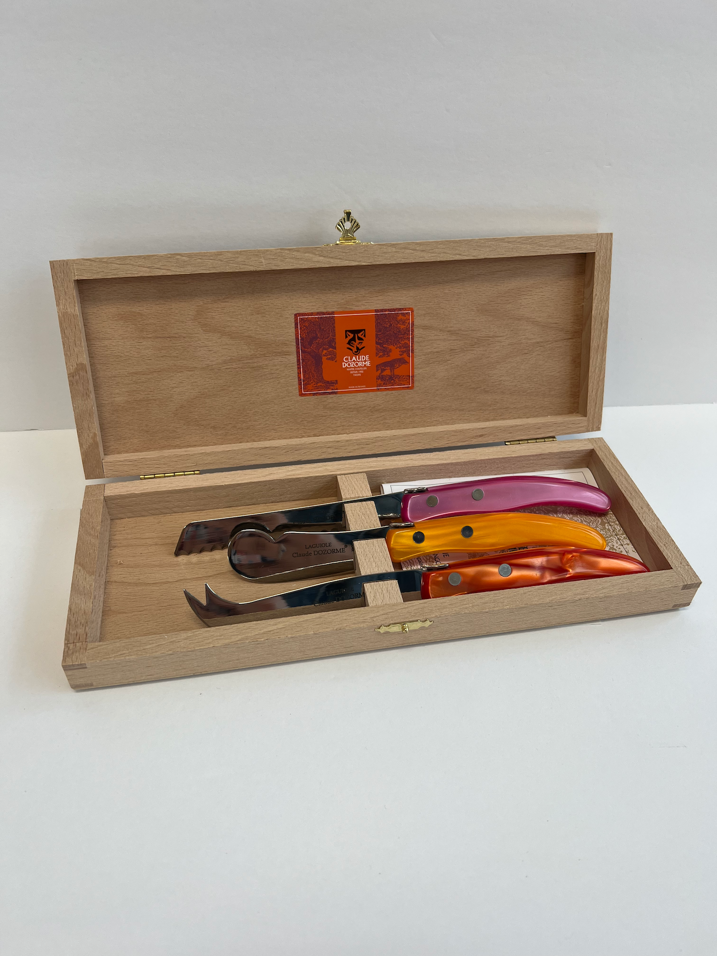 Box of Berlingot 3 Piece Breakfast Set | Mixed pink-orange