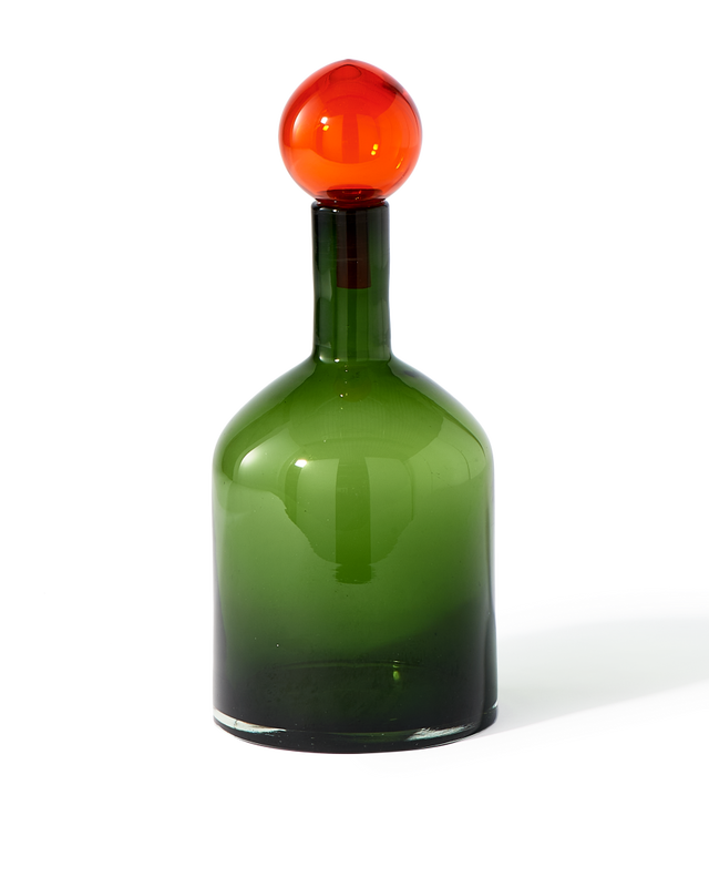 Green Bubbles & Bottle