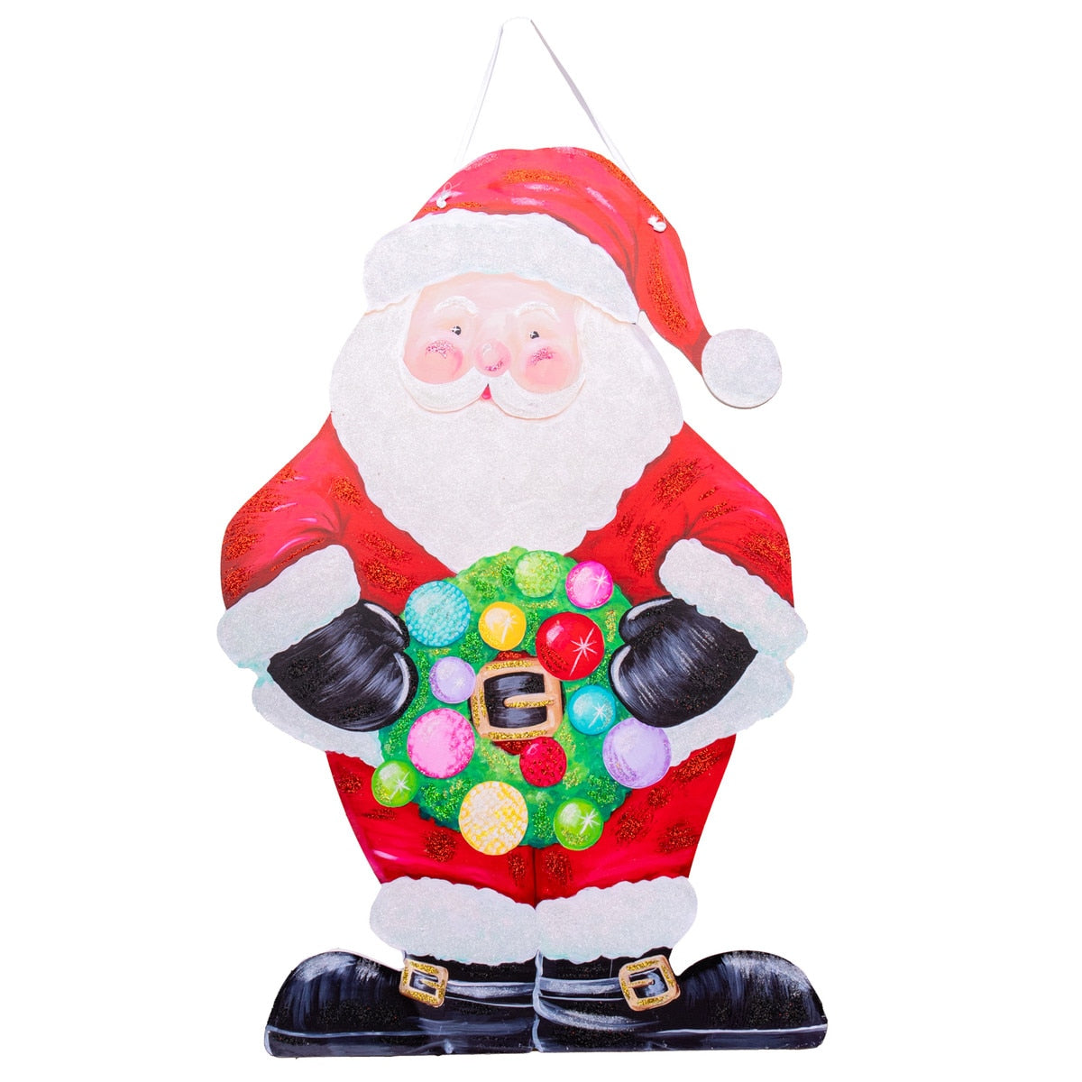 Merry & Bright Santa Door Hanger