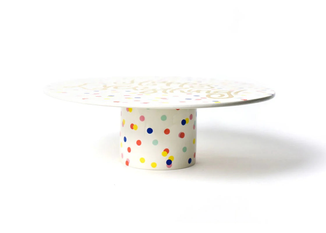 Happy Dot 14" Happy Everything! Cake Stand