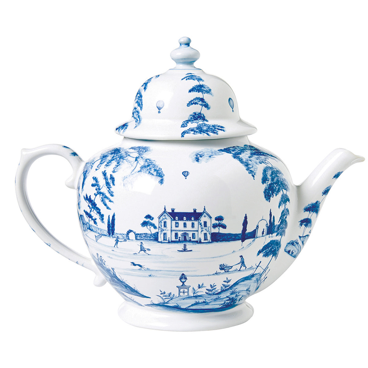 Country Estate Delft Blue Teapot Main House