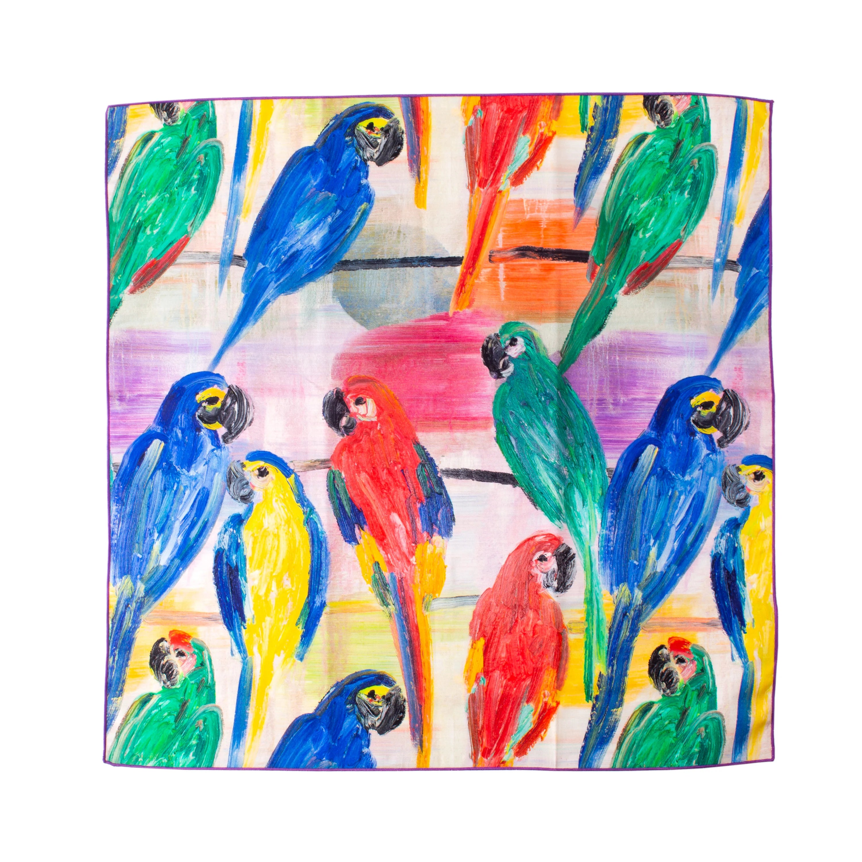 Hunt's Parrots Cotton Dinner Napkins