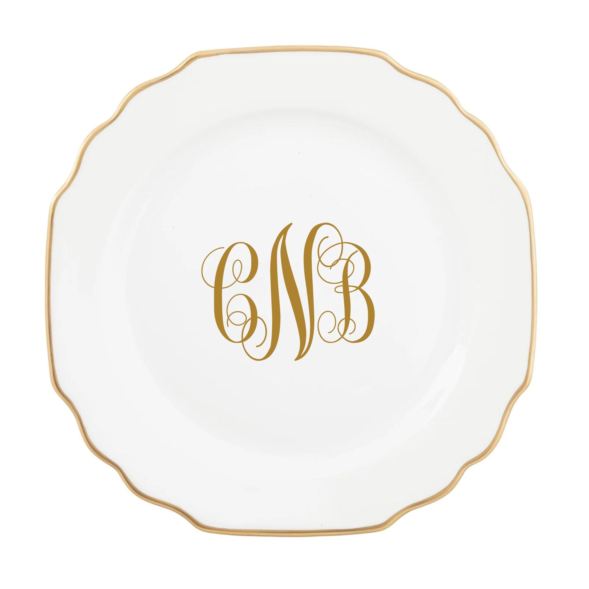 Ultra-White Georgian Salad Plate - CNB