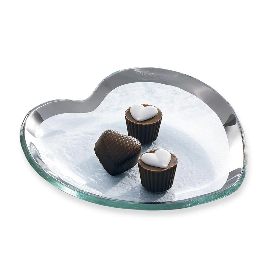 7" Heart Plate - Gold